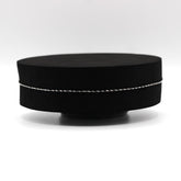 Black and Silver Anklet