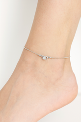 Single Heart Motif Anklet