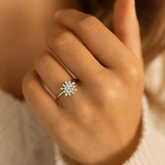 Sterling 925 Silver Midi Ring Size Adjustable - Women.