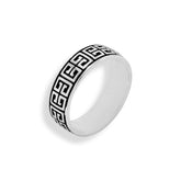Greek Pattern Band Ring