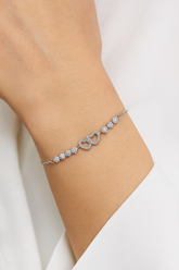Intertwined Heart Bracelet