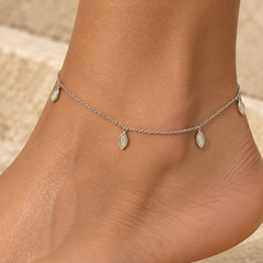 Enamel Leaf Anklet