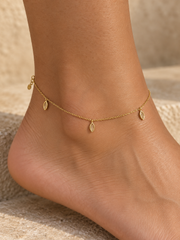 Enamel Leaf Anklet