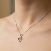 Heart Shaped Pendant Necklace with chain