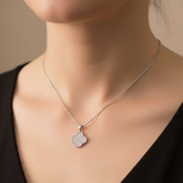 Clover Pendant Necklace with Chain