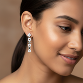 Boxed Dangle Earrings