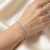Square Tennis Bracelet (3mm)