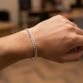 Cuban Link Sterling 925 Silver Bracelet for Men