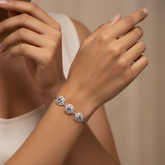 Flower Silver Bracelet