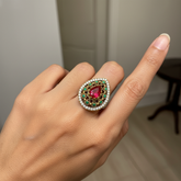 Turkish Drop Silver Ring