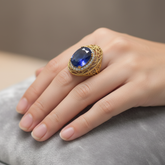 Oxidized Sterling Silver Turkish Ring