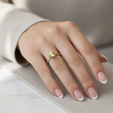 Simple Yellow Stone Ring