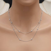 Long Silver Necklace