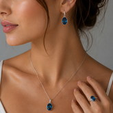 Teal Oval Set