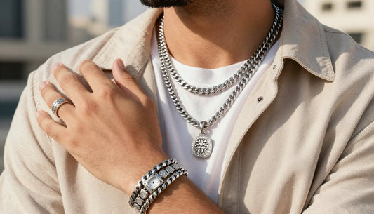 How Men Can Style Bracelets & Chains in Dubai