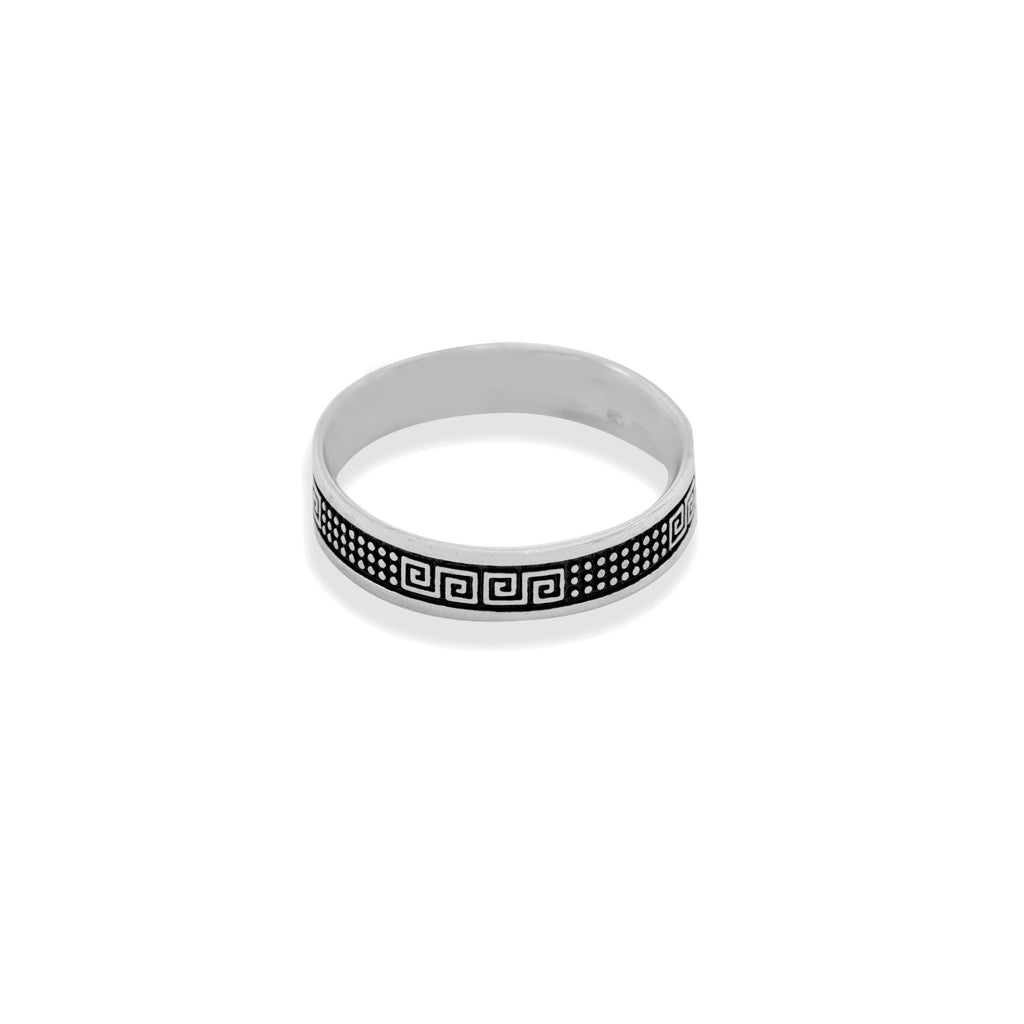 Black Dots Band Ring