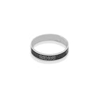 Black Dots Band Ring