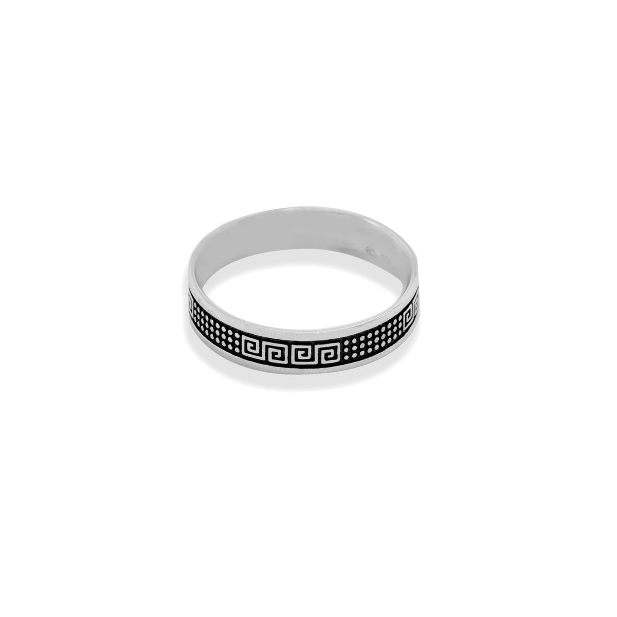 Black Dots Band Ring