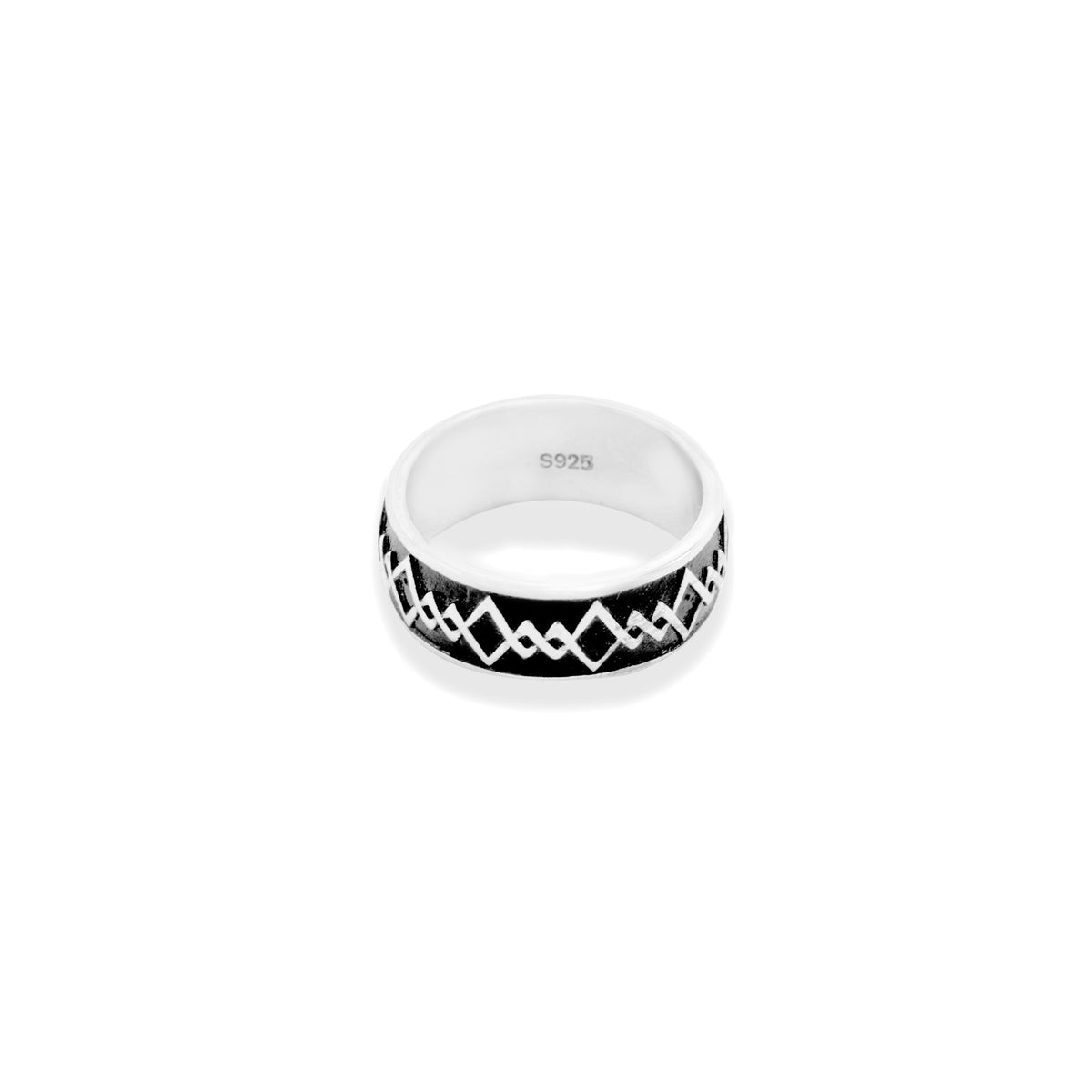 Black Diamond Band Ring