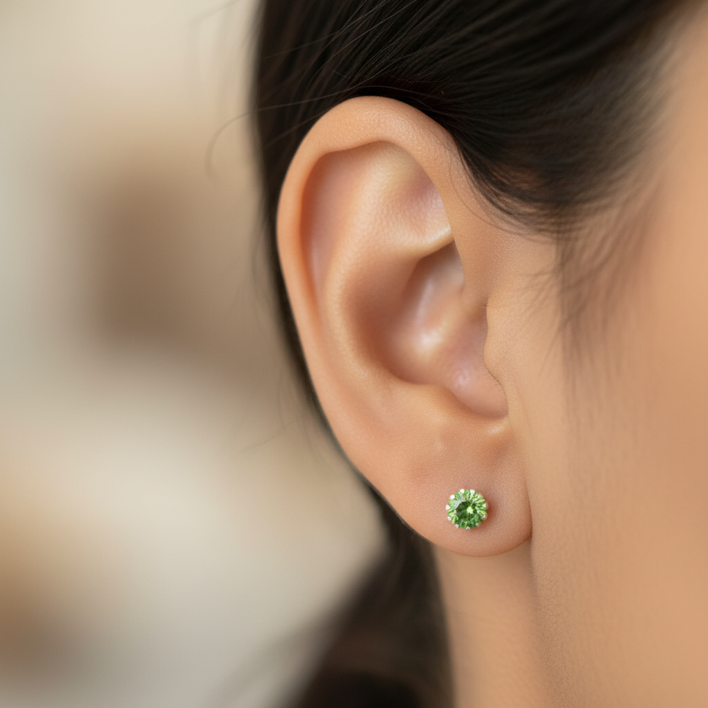 Peridot Stone Earrings