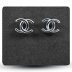 Simple Letter Earrings without Stones