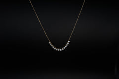 Curved Diamond Style Necklace