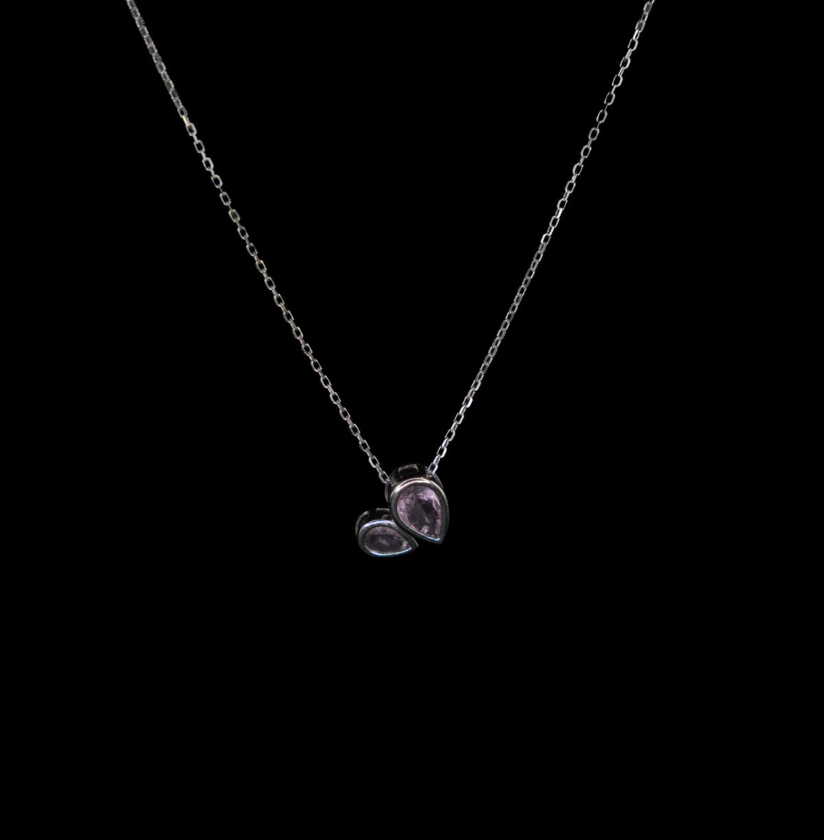 Double Drop Light Pink Stone