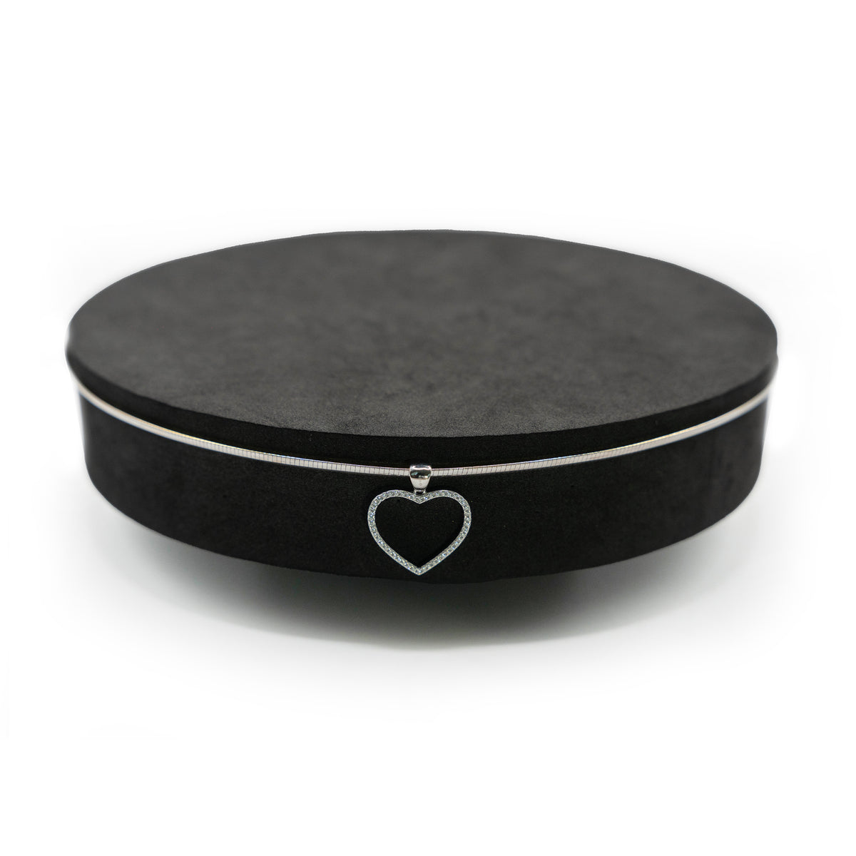 Heart Pendant Choker Necklace