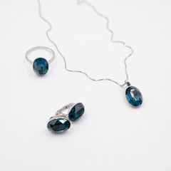 Teal Oval Set