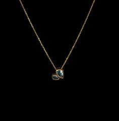 Light Blue Drop (Gold Plated)