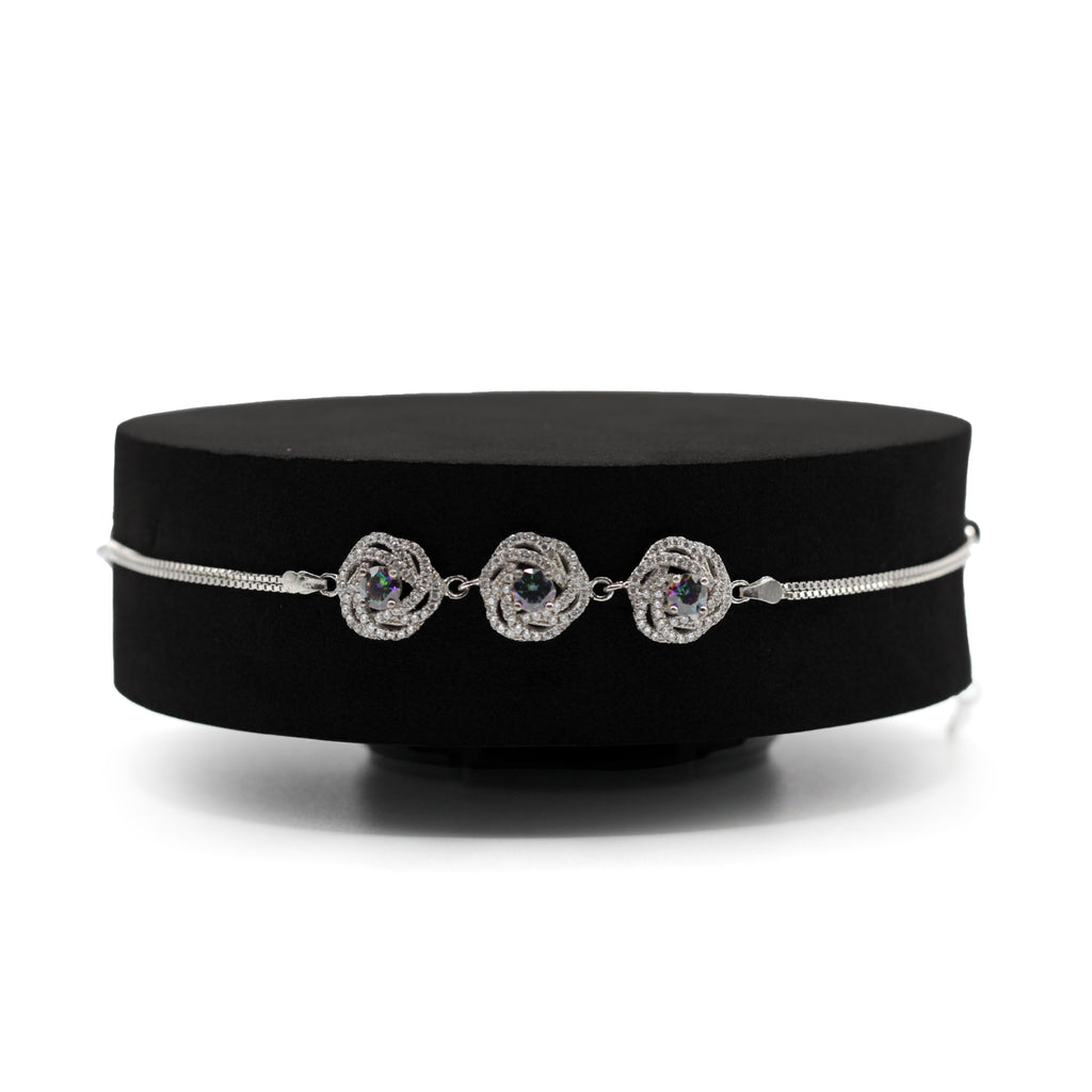 Flower Silver Bracelet