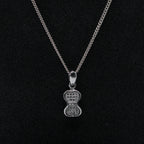 Bow Pendant Silver Set