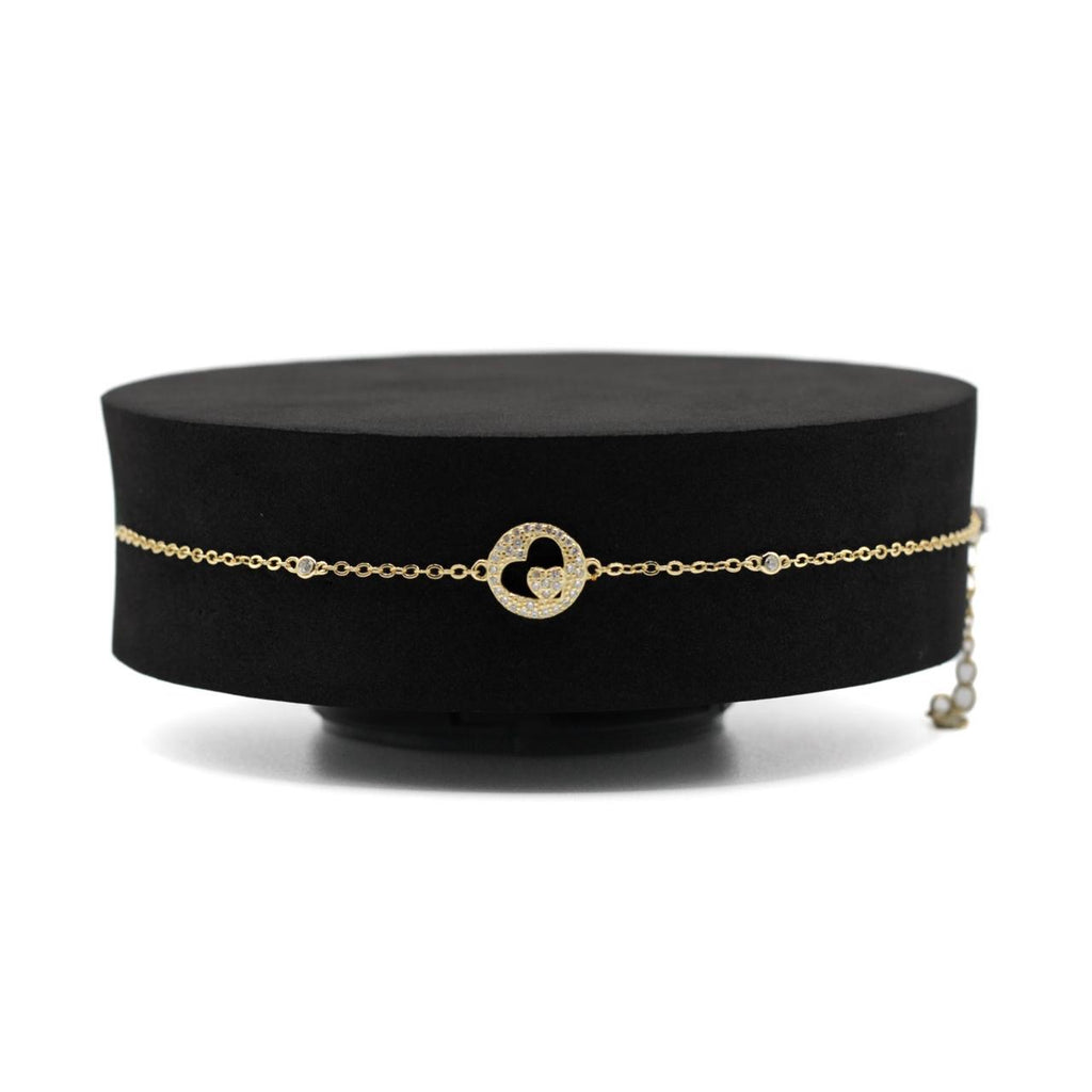 Heart Bracelet Gold Plated