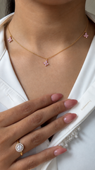 Light Pink Butterfly Choker
