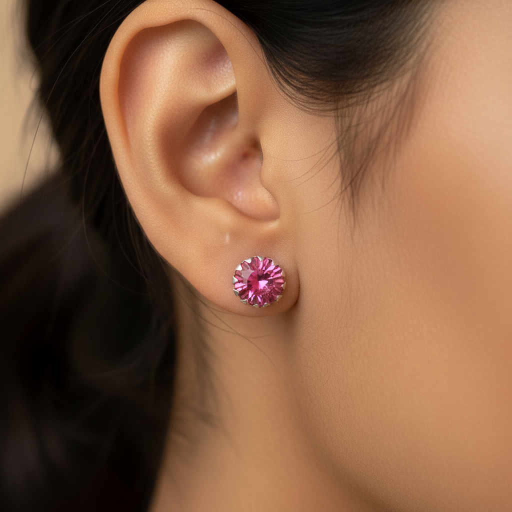 Rose Stone Earrings