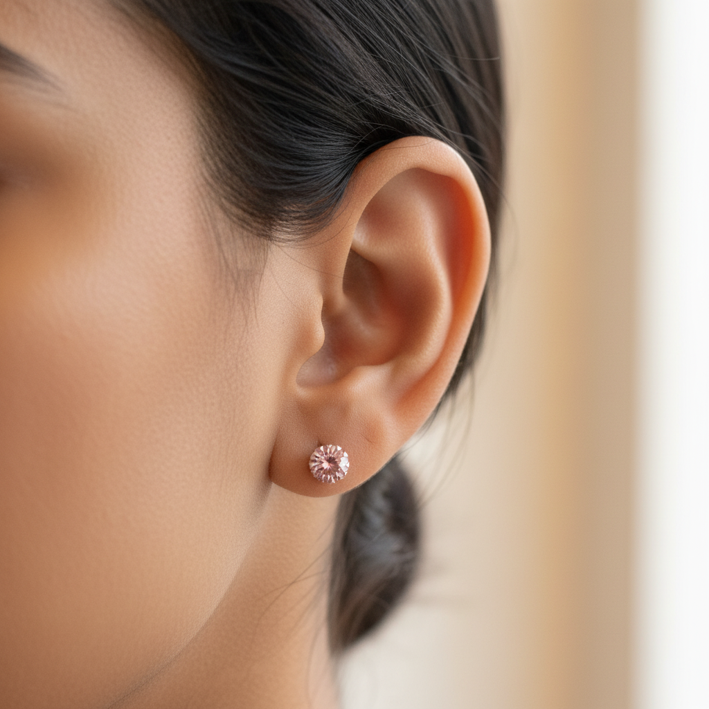 Light Amethyst Stone Earrings