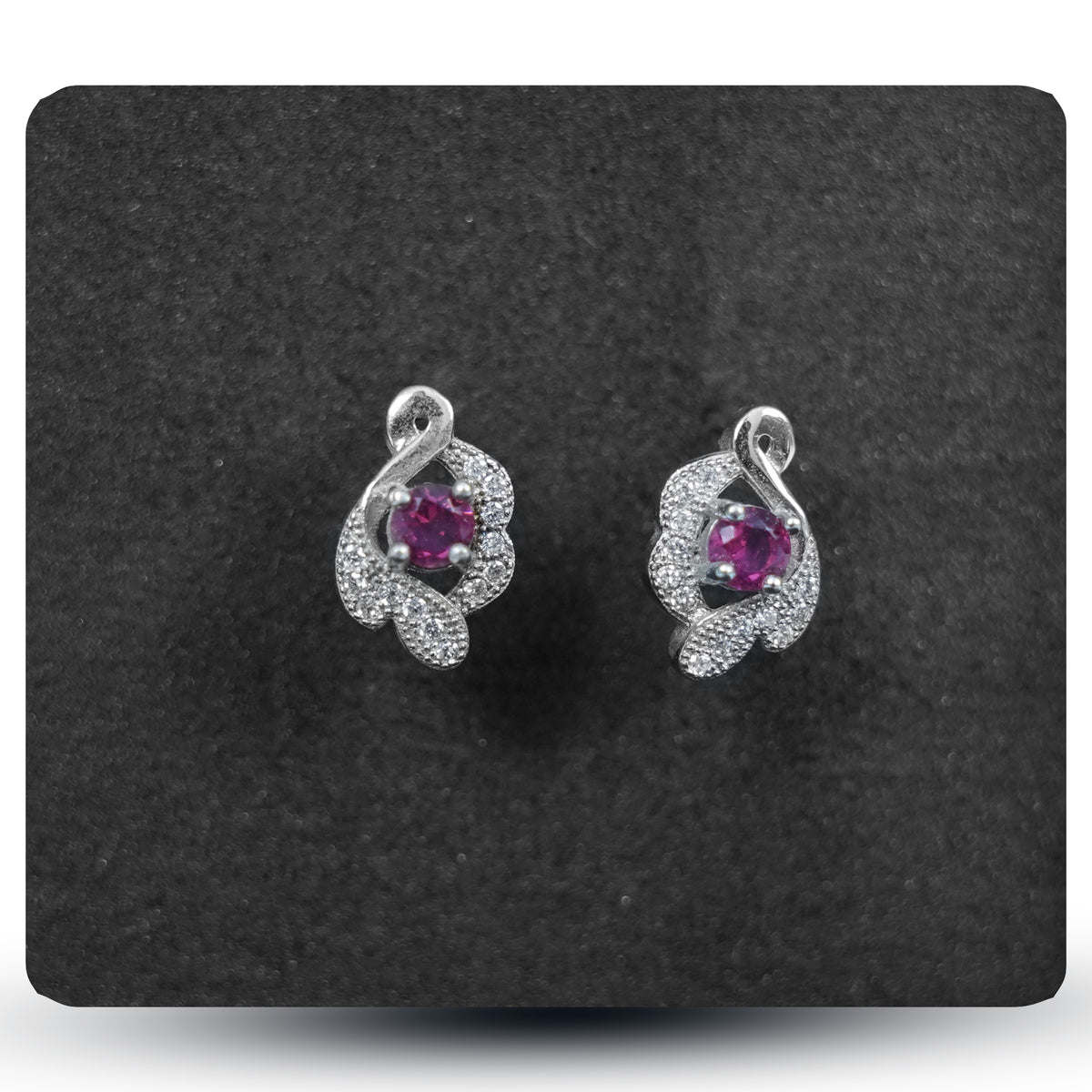 Pink Stone Studs