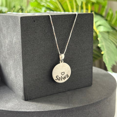 Customized Laser Engraved Necklace