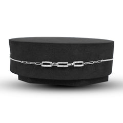 Zircon Linked Bracelet