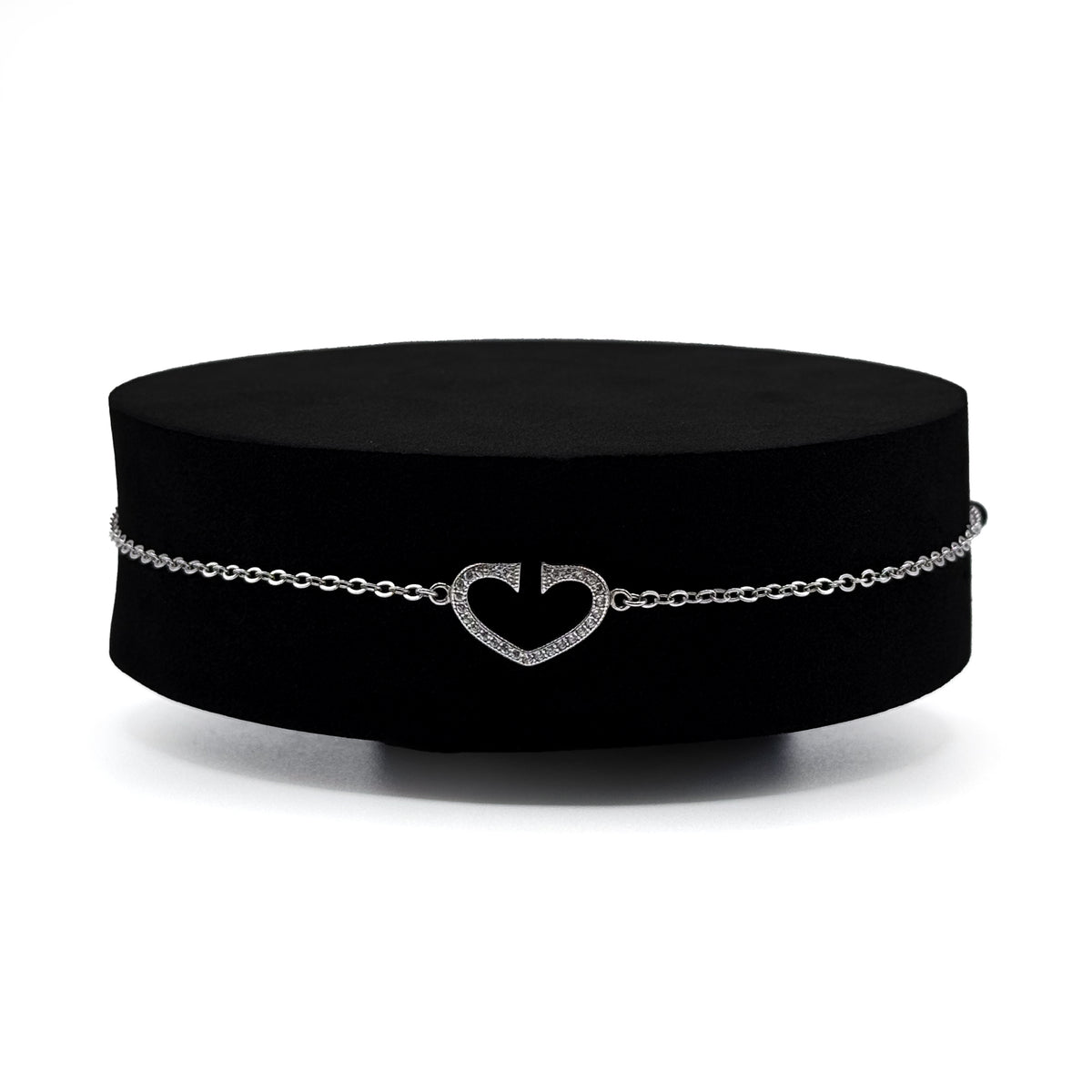 Single open-Heart Bracelet