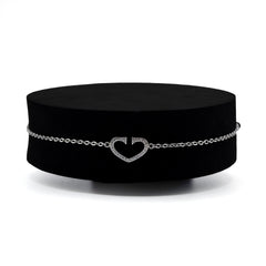 Single open-Heart Bracelet