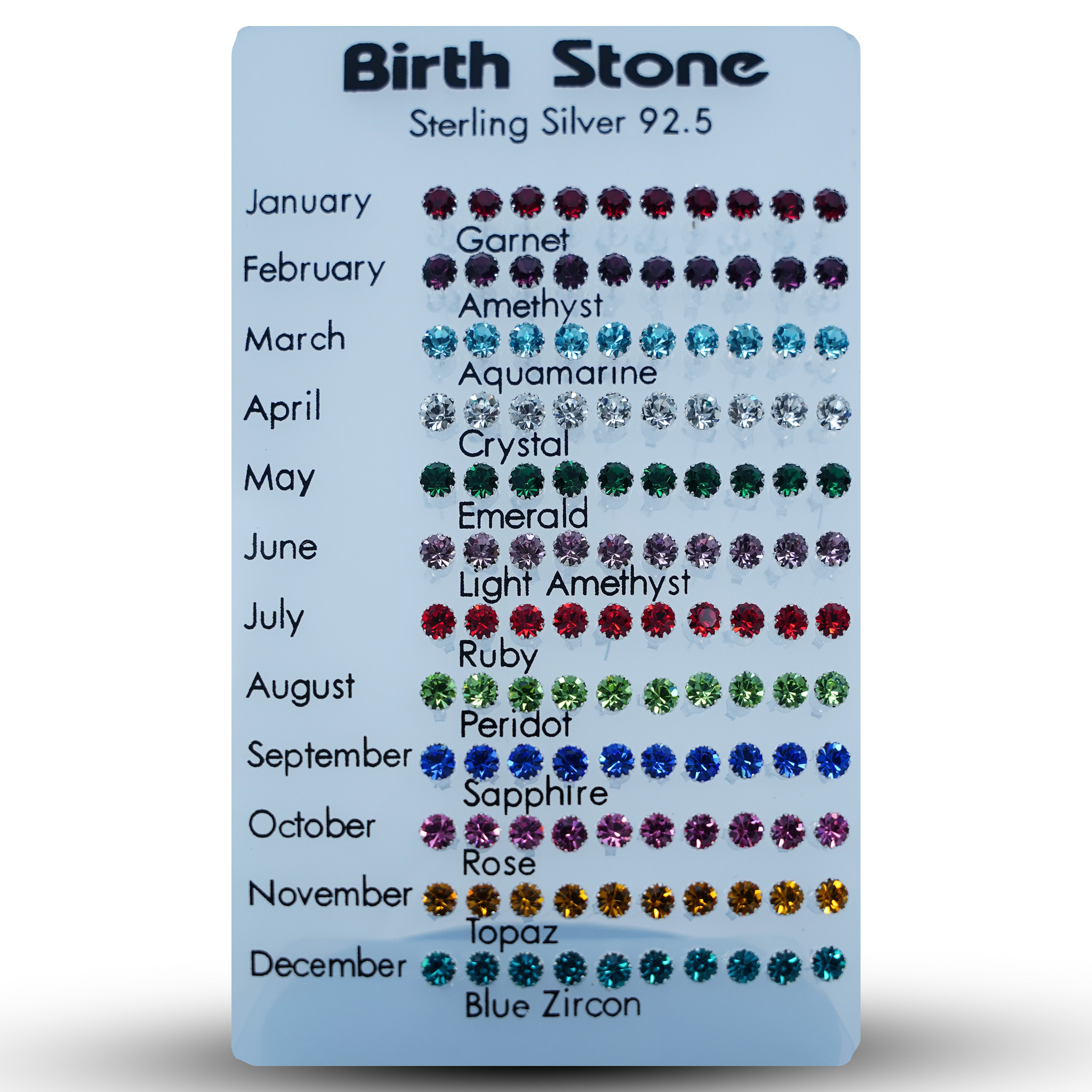 Zircon Birth Stone Earrings