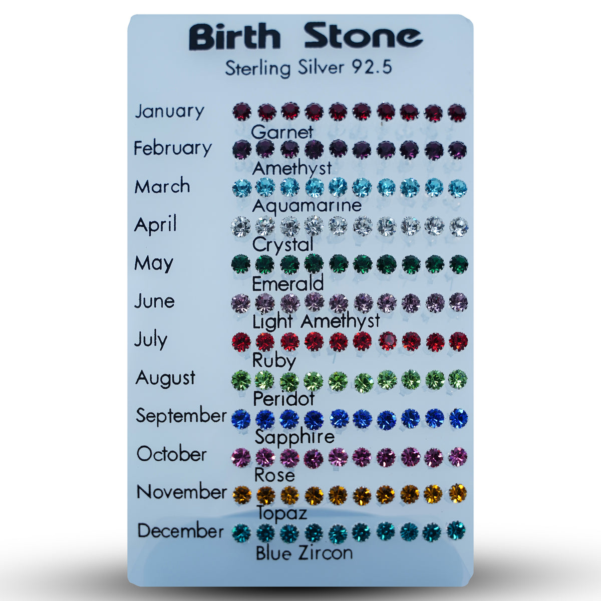 Zircon Birth Stone Earrings
