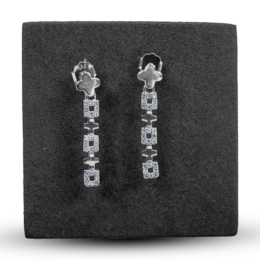 Boxed Dangle Earrings