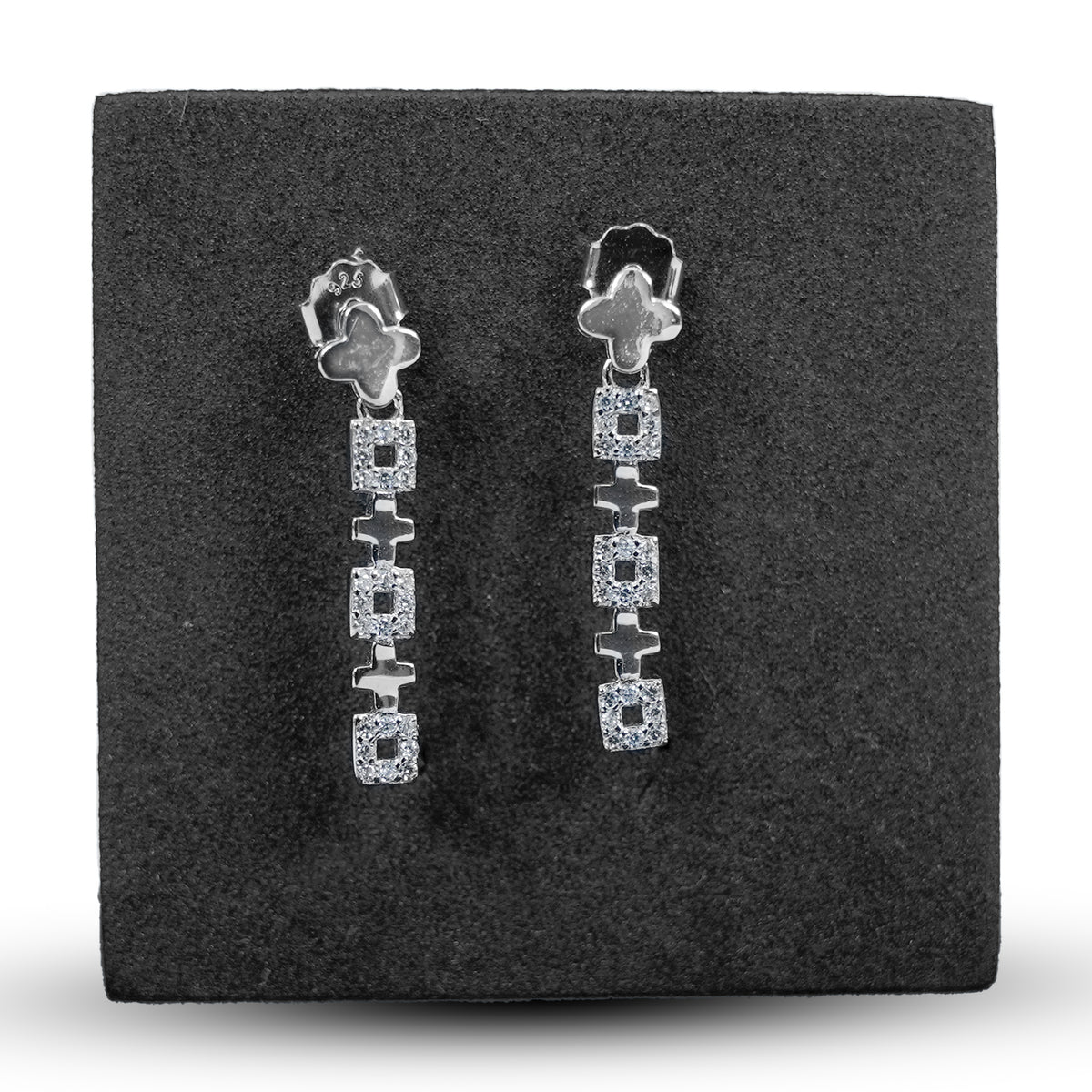 Boxed Dangle Earrings