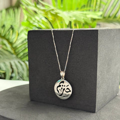 Calligraphic Silver Name Necklace