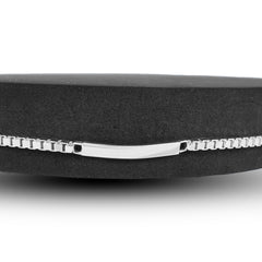 Silver ID Bracelet 02 - 4mm - Unisex