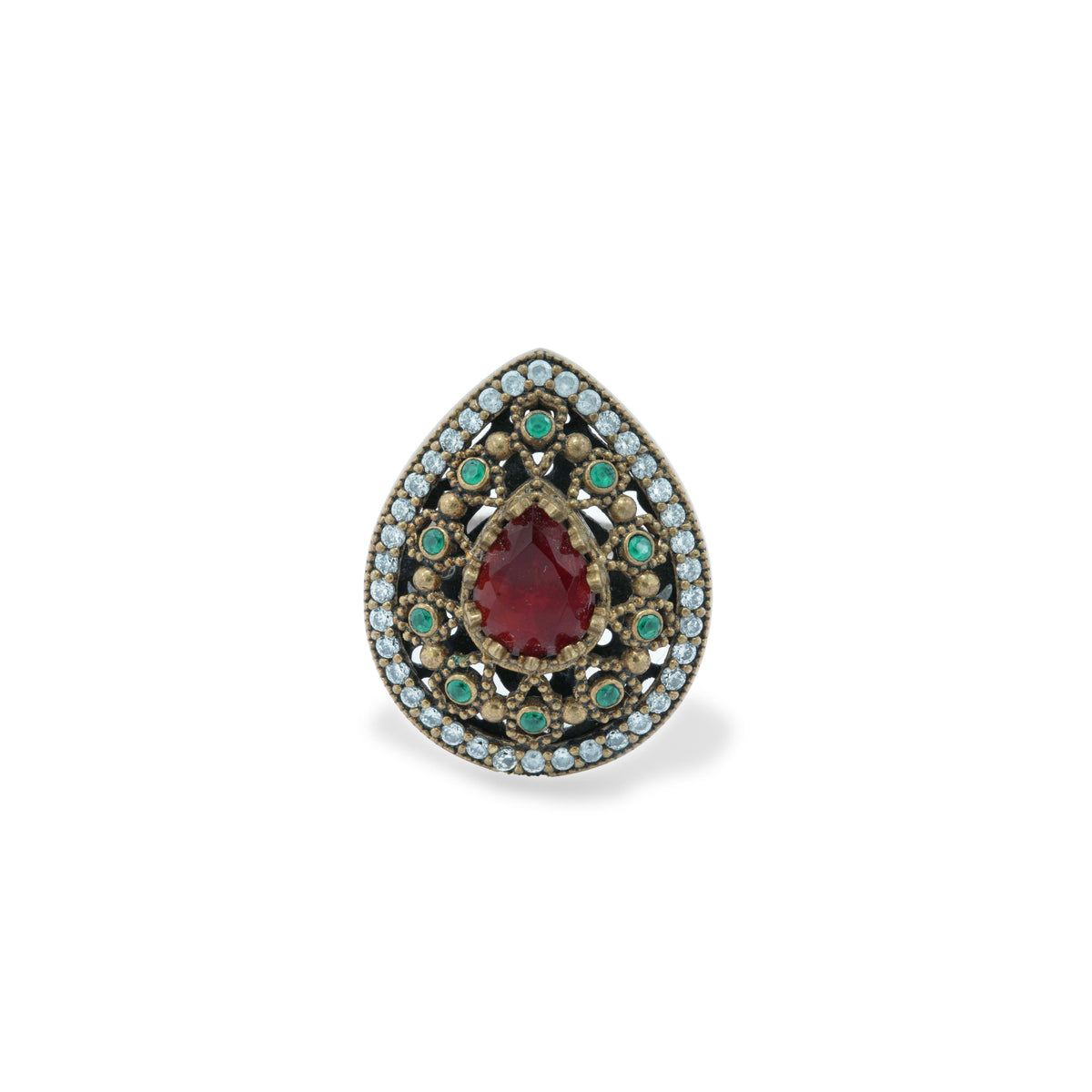 Turkish Drop Silver Ring