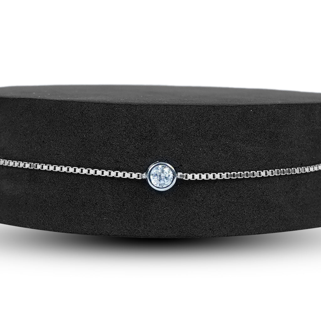 Minimal Crystal Stone Bracelet