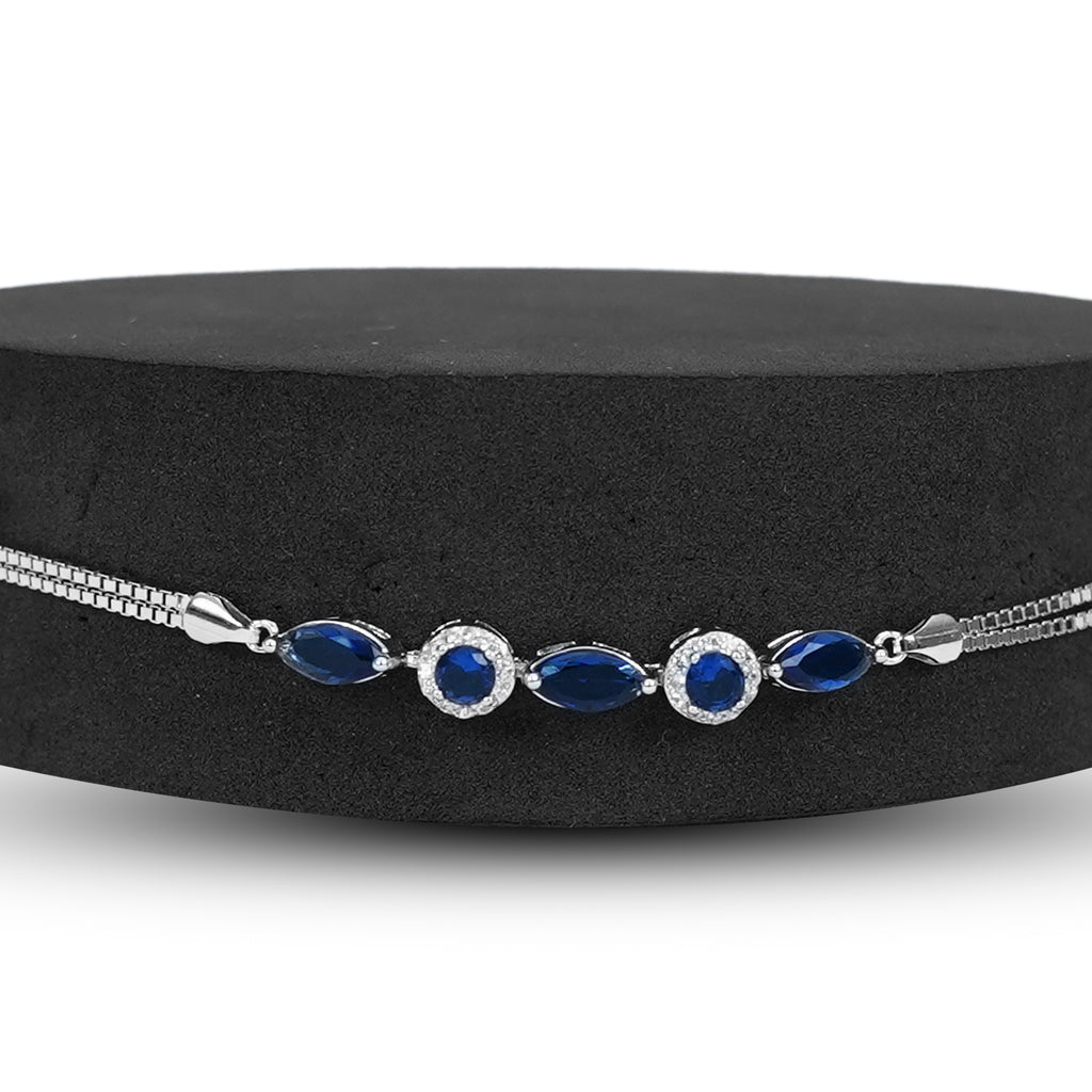 Blue Leaf Bracelet